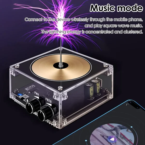 Musical Tesla Coil Speaker With Bluetooth 13